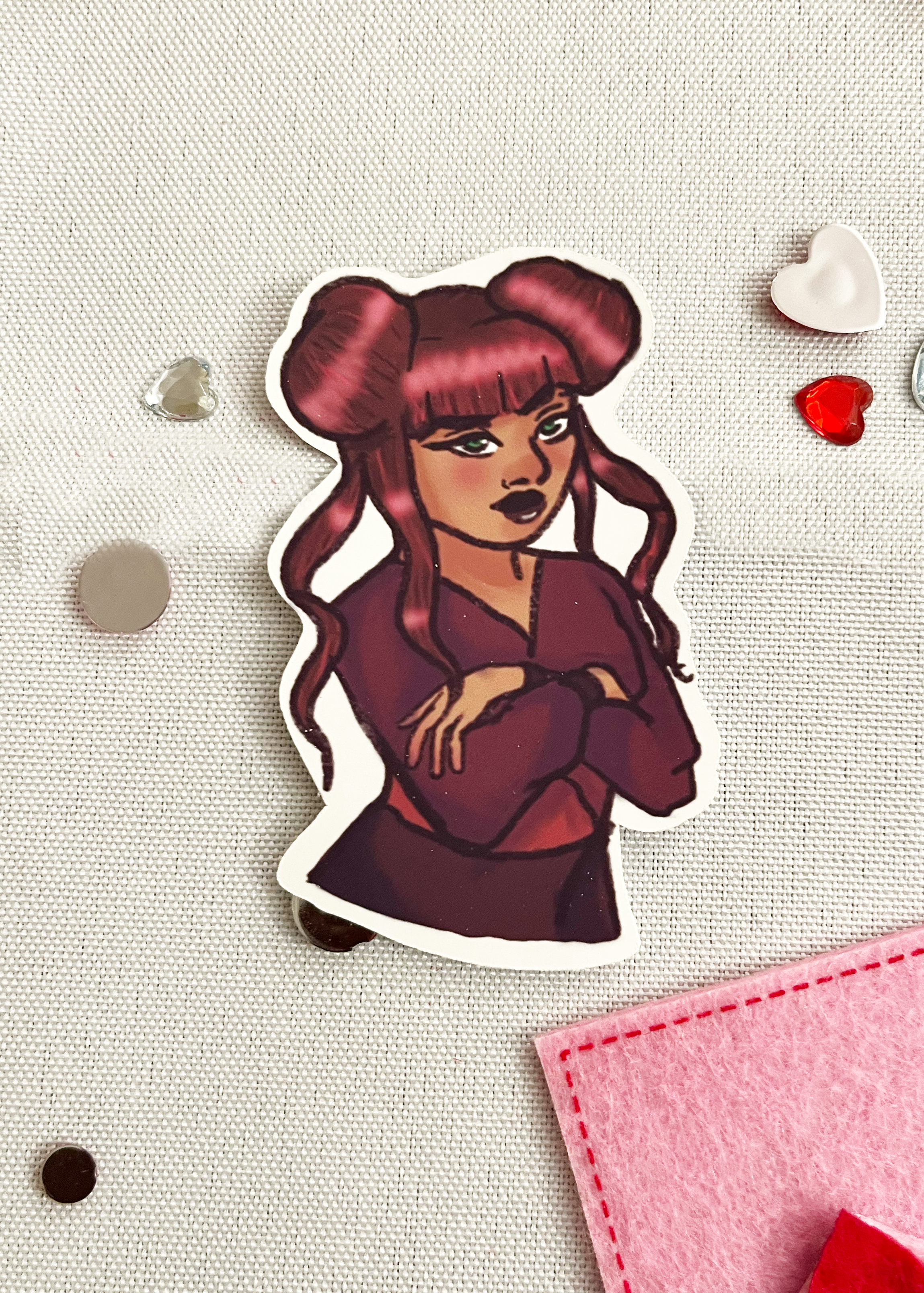 Sweet, Sin, Sever Die Cut Sticker