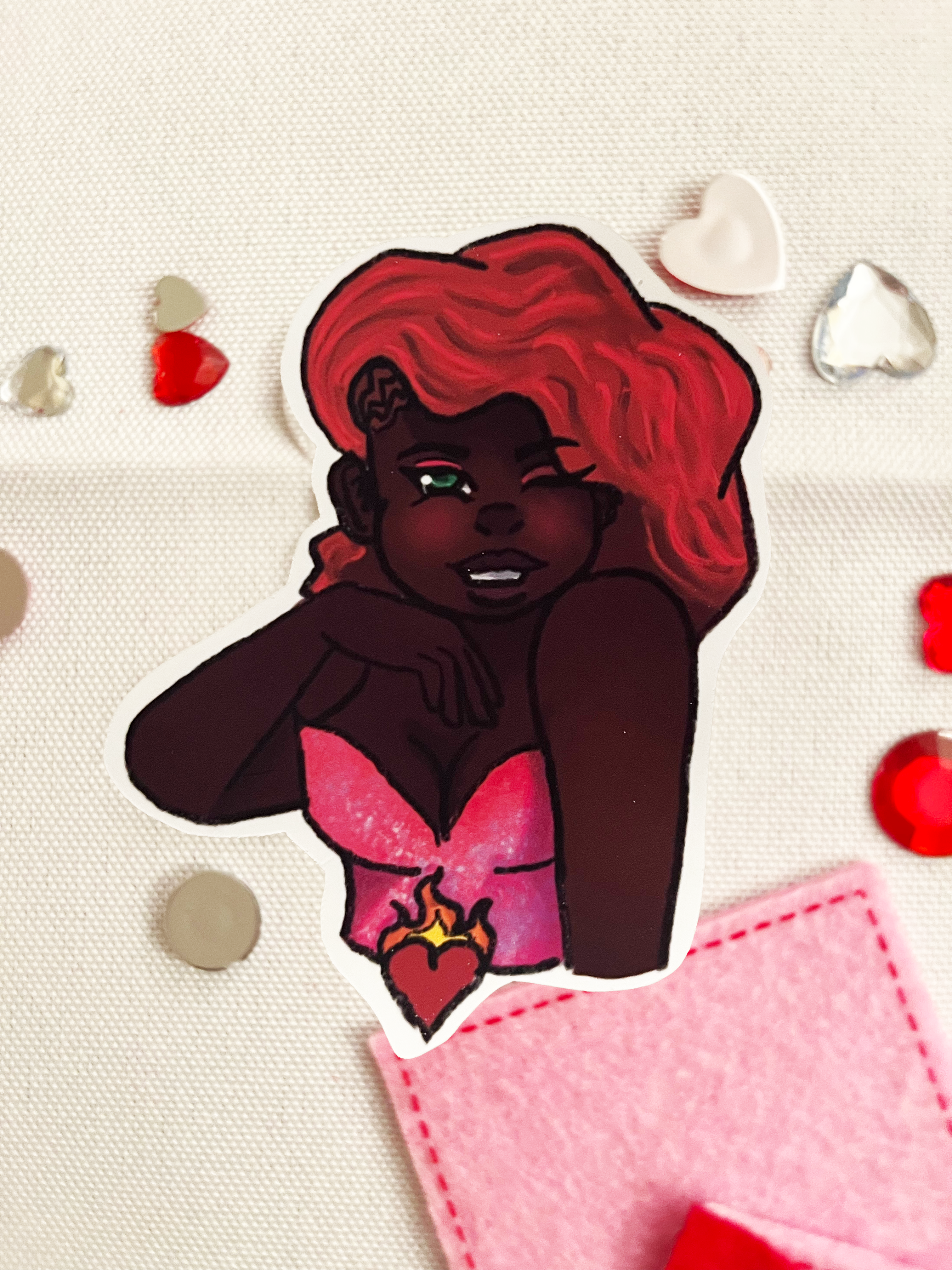 Sweet, Sin, Sever Die Cut Sticker