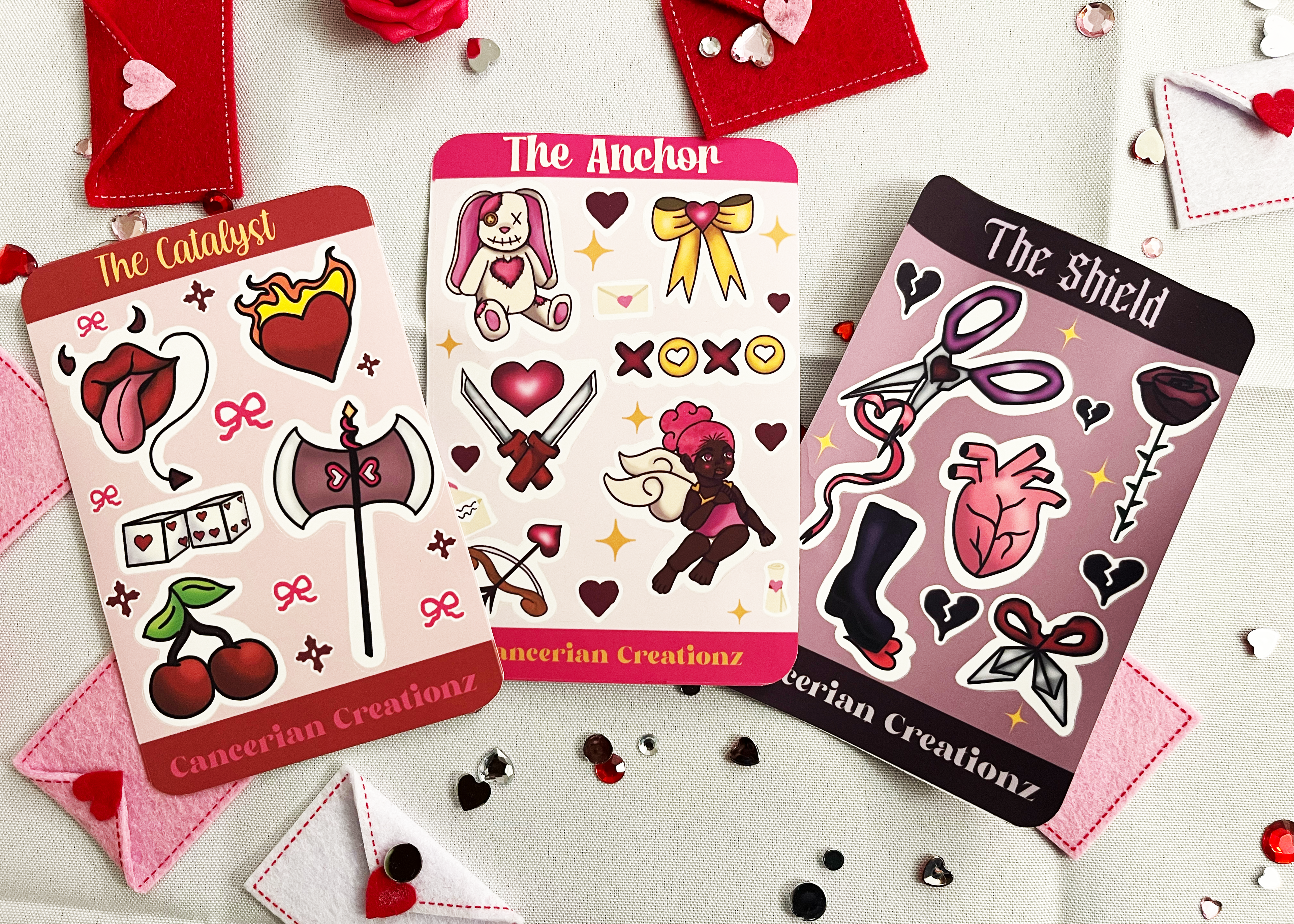 Sweet, Sin, & Sever Sticker Sheets